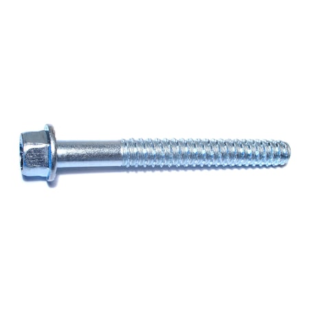 RED HEAD Tapcon Concrete Screw, 3/4" Dia., Hex, 6 1/4 in L, Steel Zinc Plated, 10 PK 09399